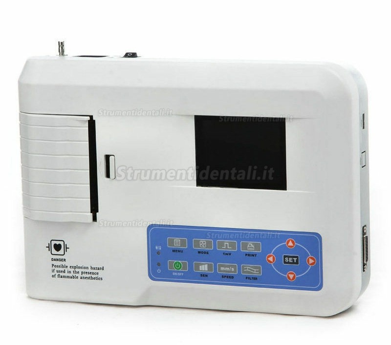COMTEC® ECG-300G monitore elettrocardiografo digitale Trois canali